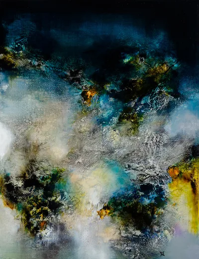 Composition jaune et bleue, Trabys