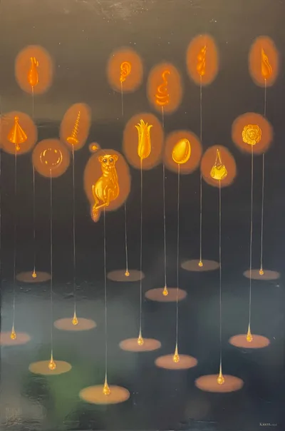 Paysage nocturne aux feux follets, Lukas Kandl